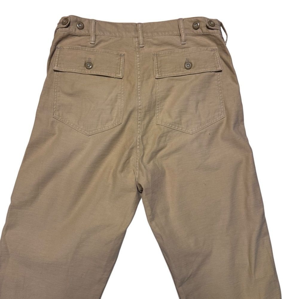 Polo Ralph Lauren Tan Cotton Sateen Utility Pants Trousers Women's Size 8 - Picture 3 of 9